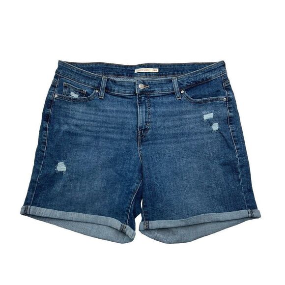 Levi's Women's Classic Roll Up Jean Shorts - Picture 1 of 12